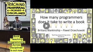 frame from the video about the book